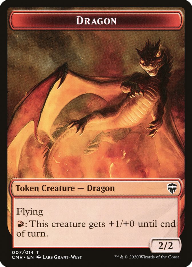 Dragon // Soldier Token [Commander Legends Tokens] | Exor Games Summserside