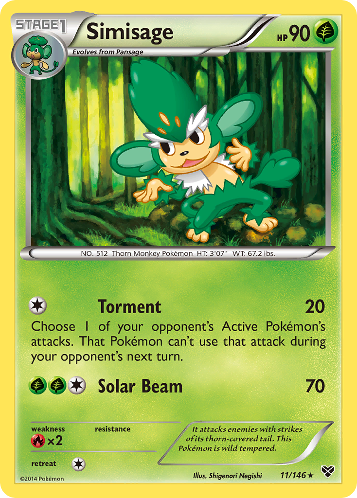 Simisage (11/146) [XY: Base Set] | Exor Games Summserside