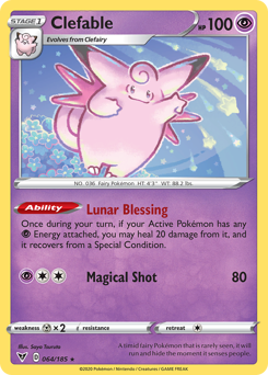 Clefable (064/185) [Sword & Shield: Vivid Voltage] | Exor Games Summserside