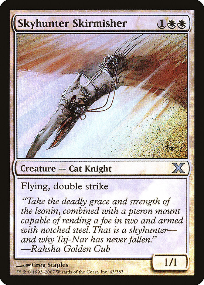 Skyhunter Skirmisher (Premium Foil) [Tenth Edition] | Exor Games Summserside