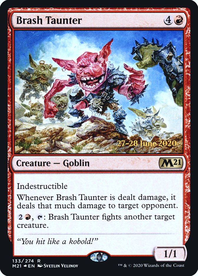 Brash Taunter  [Core Set 2021 Prerelease Promos] | Exor Games Summserside