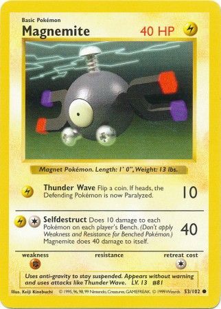 Magnemite (53/102) [Base Set Shadowless Unlimited] | Exor Games Summserside