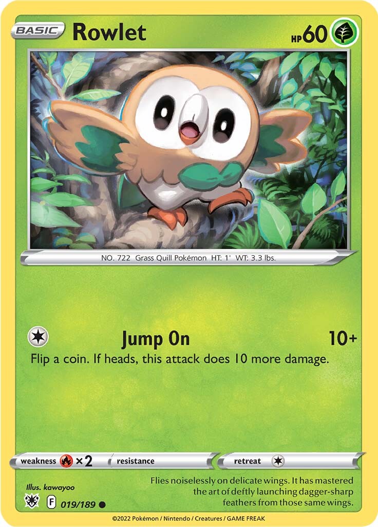 Rowlet (019/189) [Sword & Shield: Astral Radiance] | Exor Games Summserside