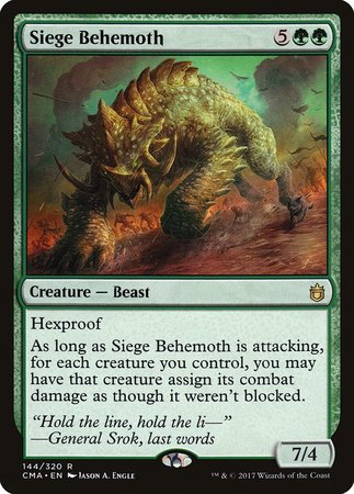 Siege Behemoth [Commander Anthology] | Exor Games Summserside