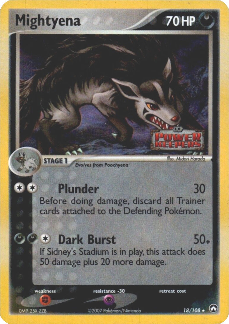 Mightyena (18/108) (Stamped) [EX: Power Keepers] | Exor Games Summserside