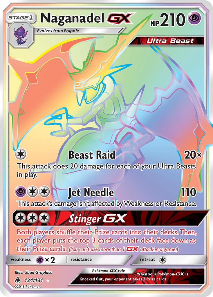 Naganadel GX (134/131) [Sun & Moon: Forbidden Light] | Exor Games Summserside