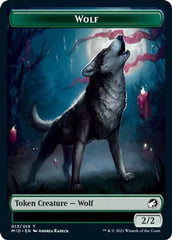 Rhino // Wolf Double-sided Token [Innistrad: Midnight Hunt Commander] | Exor Games Summserside