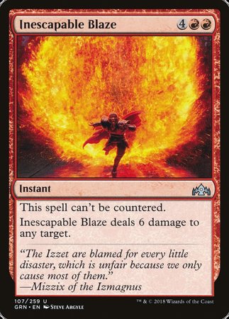 Inescapable Blaze [Guilds of Ravnica] | Exor Games Summserside