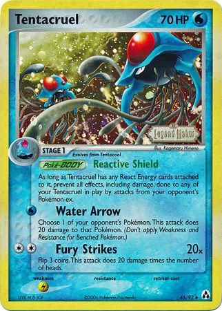 Tentacruel (45/92) (Stamped) [EX: Legend Maker] | Exor Games Summserside