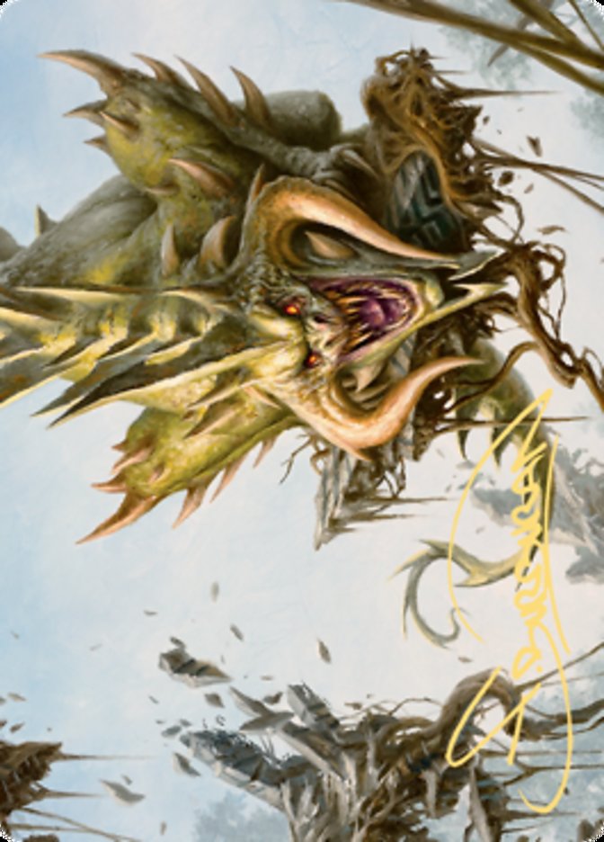 Canopy Baloth Art Card (Gold-Stamped Signature) [Zendikar Rising Art Series] | Exor Games Summserside