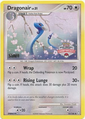 Dragonair (52/146) (State Province Territory Championship Staff) [Diamond & Pearl: Legends Awakened] | Exor Games Summserside