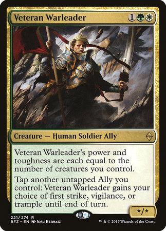 Veteran Warleader [Battle for Zendikar] | Exor Games Summserside