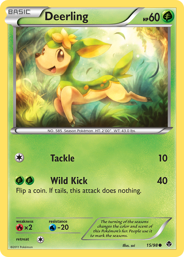 Deerling (15/98) [Black & White: Emerging Powers] | Exor Games Summserside