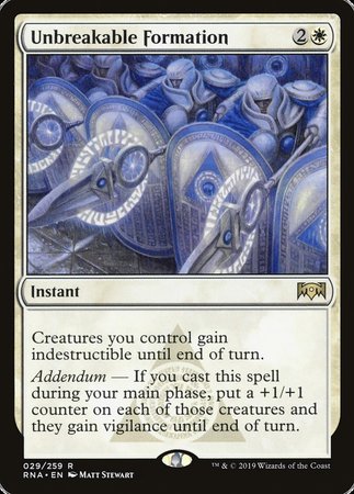 Unbreakable Formation [Ravnica Allegiance] | Exor Games Summserside