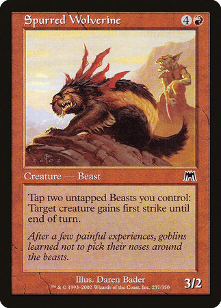 Spurred Wolverine [Onslaught] | Exor Games Summserside