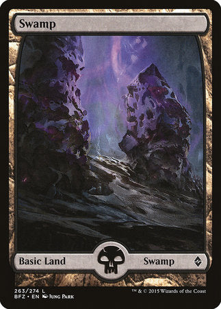 Swamp (263) - Full Art [Battle for Zendikar] | Exor Games Summserside