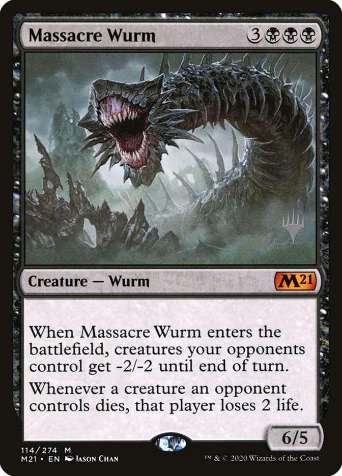 Massacre Wurm (Promo Pack) [Core Set 2021 Promos] | Exor Games Summserside