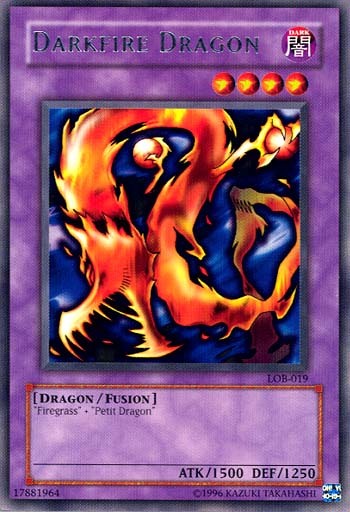 Darkfire Dragon [LOB-019] Rare | Exor Games Summserside