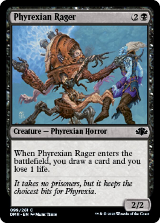 Phyrexian Rager [Dominaria Remastered] | Exor Games Summserside