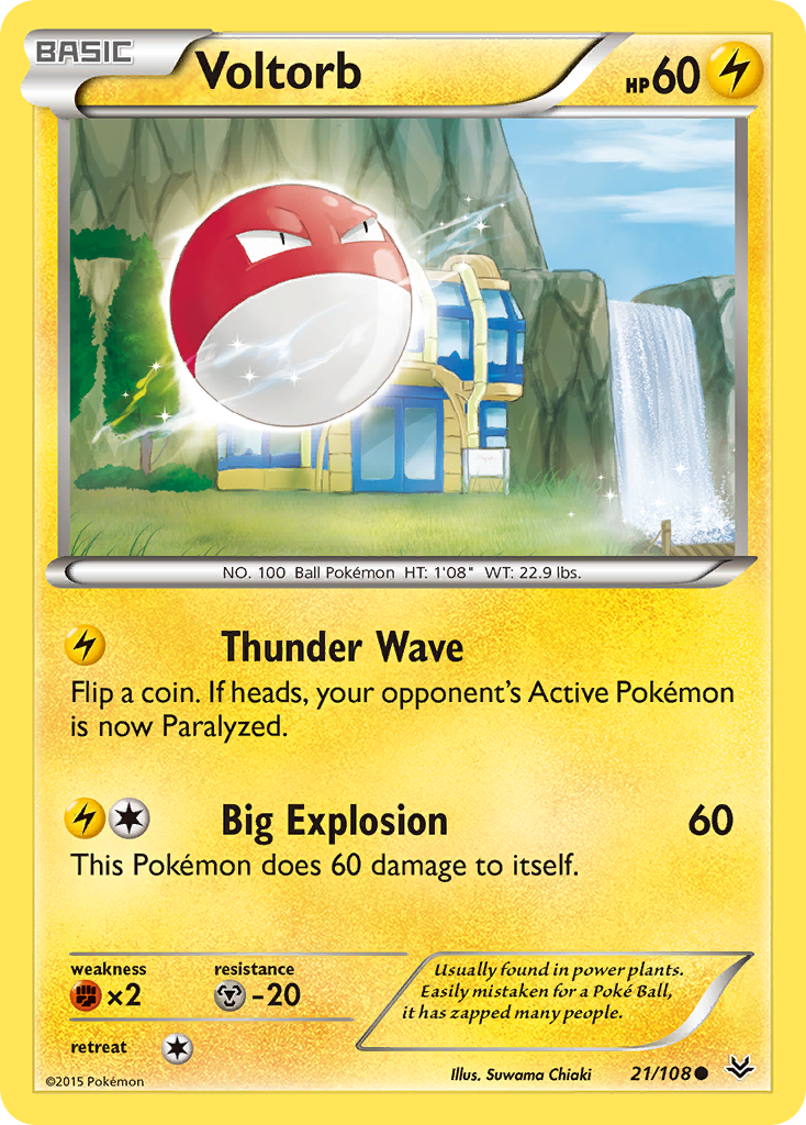 Voltorb (21/108) [XY: Roaring Skies] | Exor Games Summserside