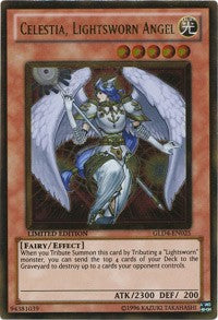 Celestia, Lightsworn Angel [GLD4-EN025] Gold Rare | Exor Games Summserside