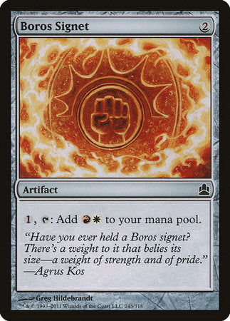 Boros Signet [Commander 2011] | Exor Games Summserside