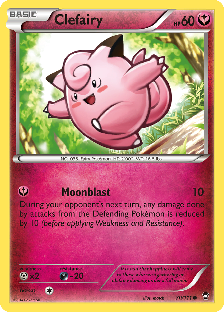 Clefairy (70/111) [XY: Furious Fists] | Exor Games Summserside