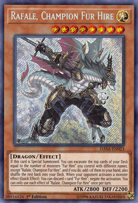 Rafale, Champion Fur Hire [DASA-EN023] Secret Rare | Exor Games Summserside