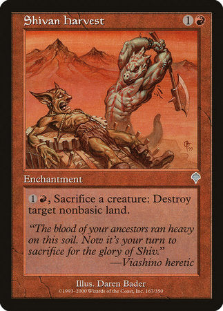Shivan Harvest [Invasion] | Exor Games Summserside