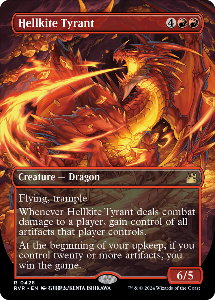 Hellkite Tyrant (Anime Borderless) [Ravnica Remastered] | Exor Games Summserside