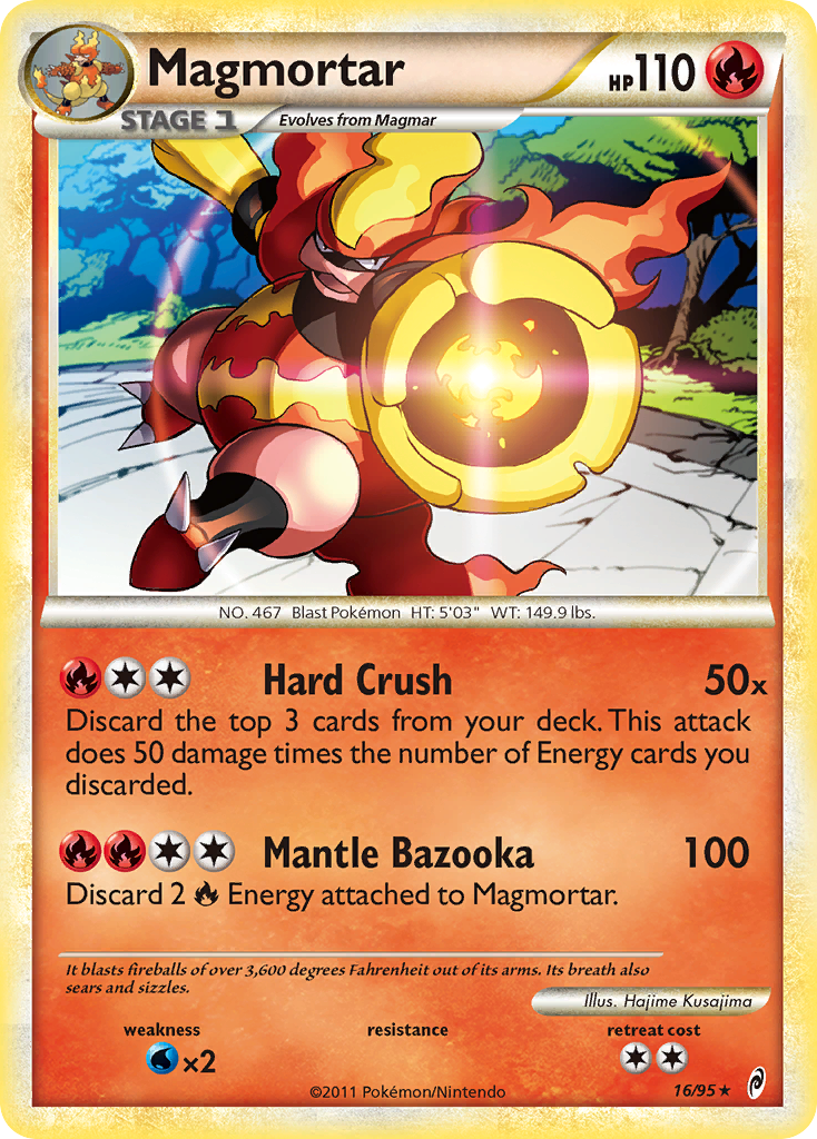 Magmortar (16/95) [HeartGold & SoulSilver: Call of Legends] | Exor Games Summserside