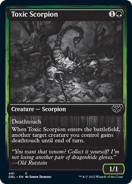 Toxic Scorpion [Innistrad: Double Feature] | Exor Games Summserside