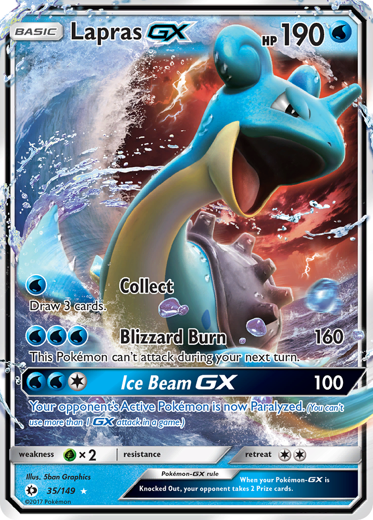 Lapras GX (35/149) [Sun & Moon: Base Set] | Exor Games Summserside