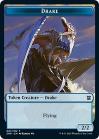 Drake // Plant Double-sided Token [Zendikar Rising Tokens] | Exor Games Summserside