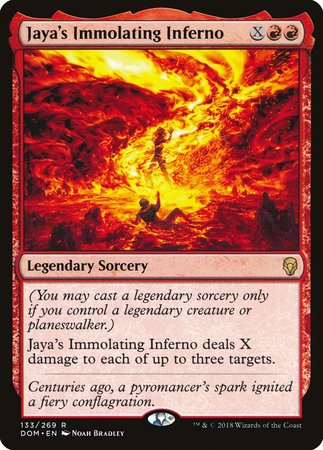 Jaya's Immolating Inferno [Dominaria] | Exor Games Summserside