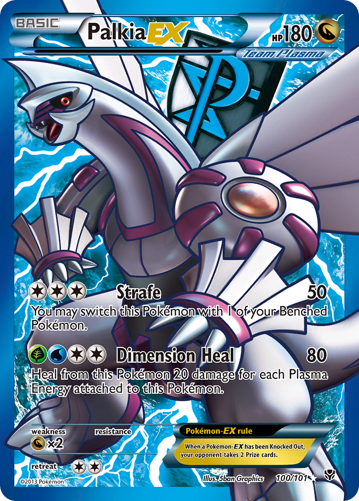 Palkia EX (100/101) [Black & White: Plasma Blast] | Exor Games Summserside