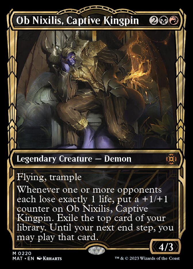 Ob Nixilis, Captive Kingpin (Showcase Halo Foil) [March of the Machine: The Aftermath] | Exor Games Summserside