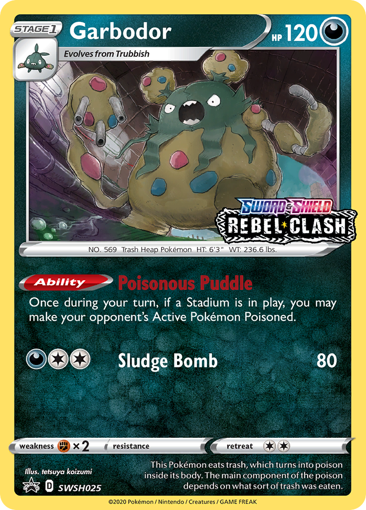 Garbodor (SWSH025) (Prerelease Promo) [Sword & Shield: Black Star Promos] | Exor Games Summserside