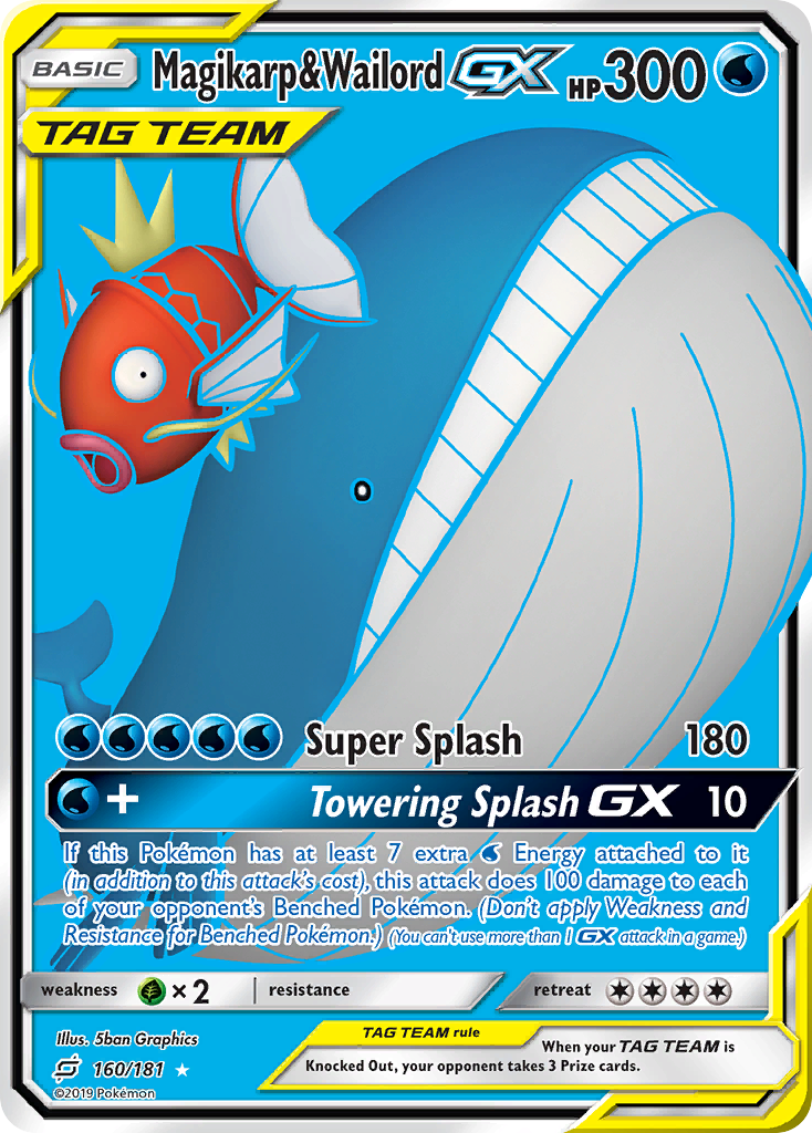 Magikarp & Wailord GX (160/181) [Sun & Moon: Team Up] | Exor Games Summserside