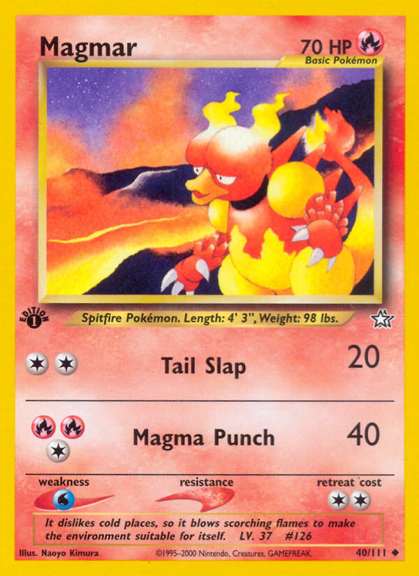 Magmar (40/111) [Neo Genesis 1st Edition] | Exor Games Summserside