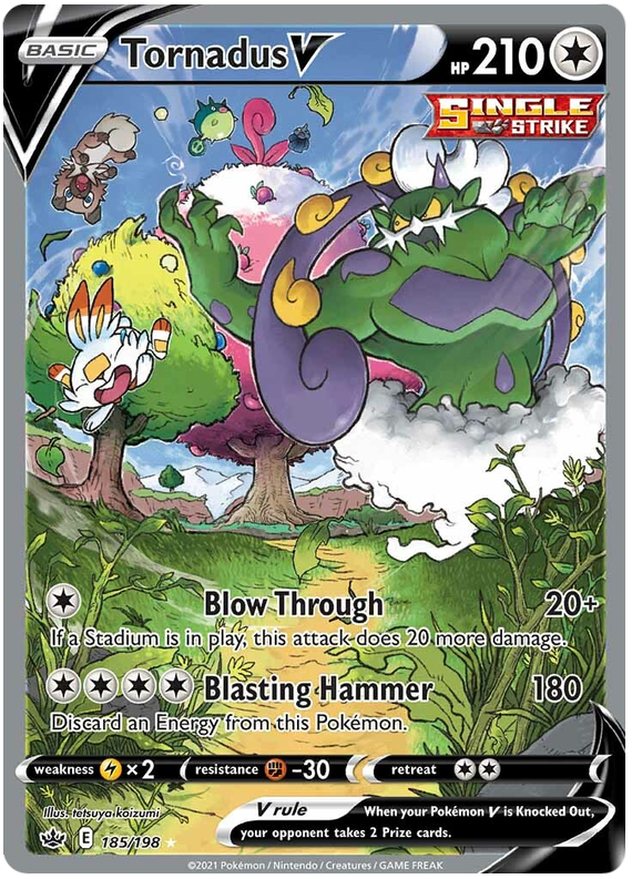 Tornadus V (185/198) [Sword & Shield: Chilling Reign] | Exor Games Summserside