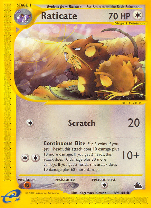 Raticate (89/144) [Skyridge] | Exor Games Summserside