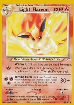 Light Flareon (46/105) [Neo Destiny Unlimited] | Exor Games Summserside