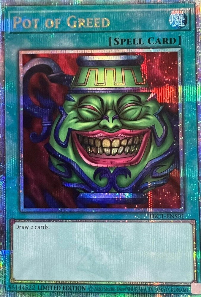 Pot of Greed [TBC1-ENS01] Secret Rare | Exor Games Summserside
