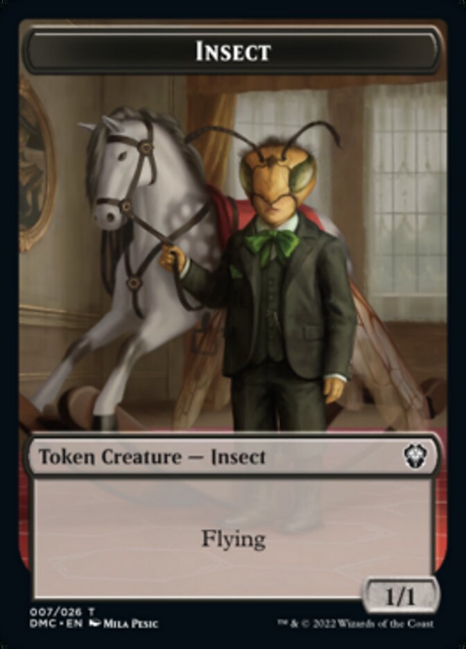 Phyrexian // Insect Double-sided Token [Dominaria United Tokens] | Exor Games Summserside