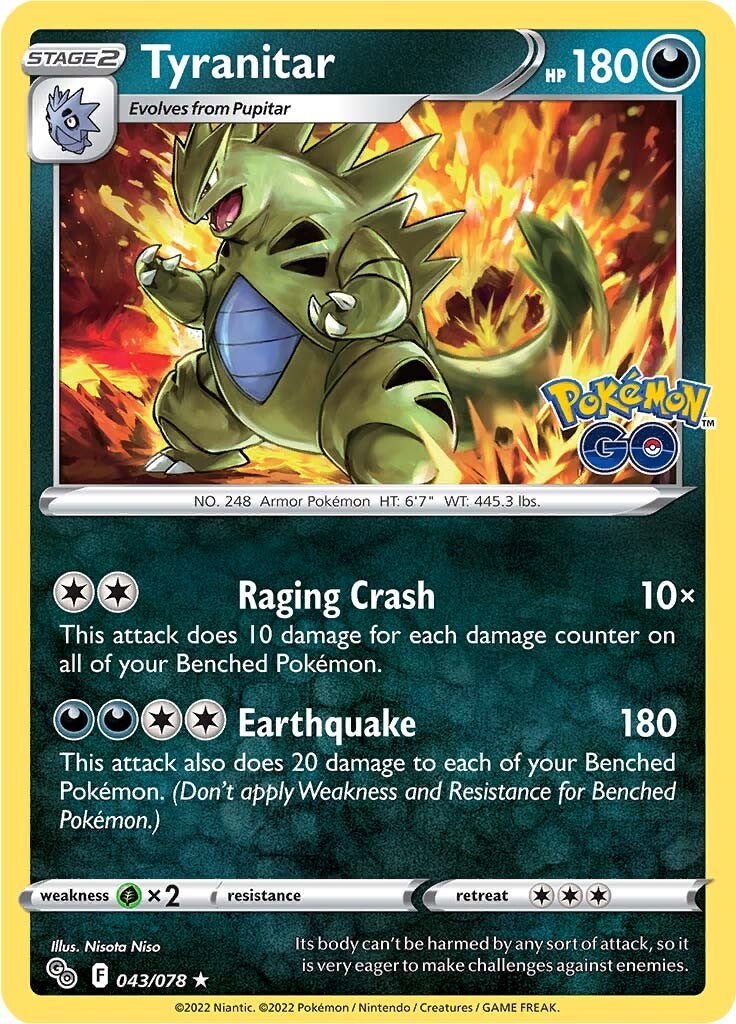 Tyranitar (043/078) [Pokémon GO] | Exor Games Summserside