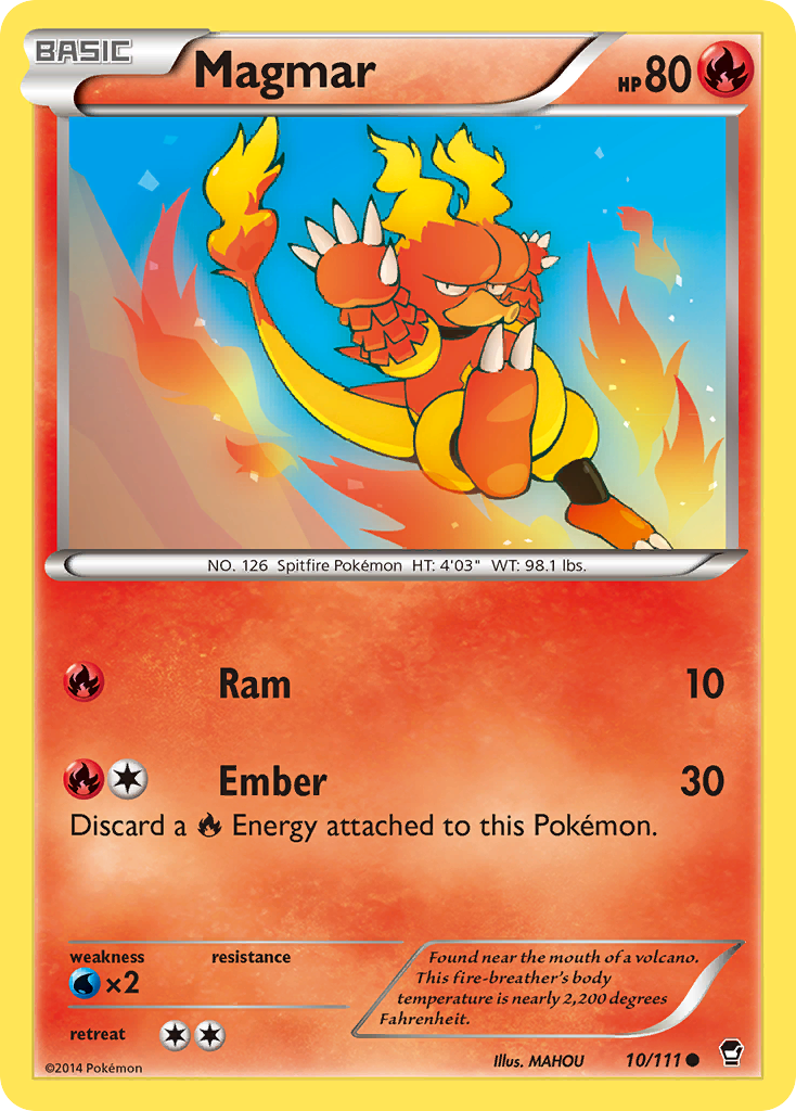 Magmar (10/111) [XY: Furious Fists] | Exor Games Summserside