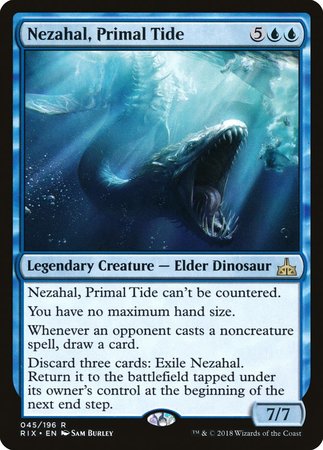 Nezahal, Primal Tide [Rivals of Ixalan] | Exor Games Summserside