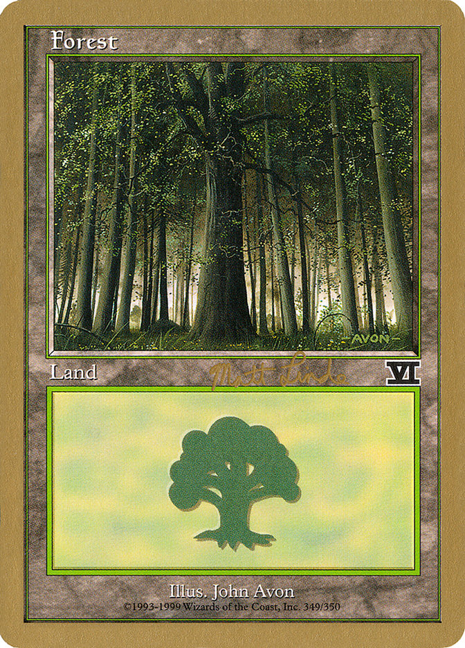 Forest (ml349) (Matt Linde) [World Championship Decks 1999] | Exor Games Summserside