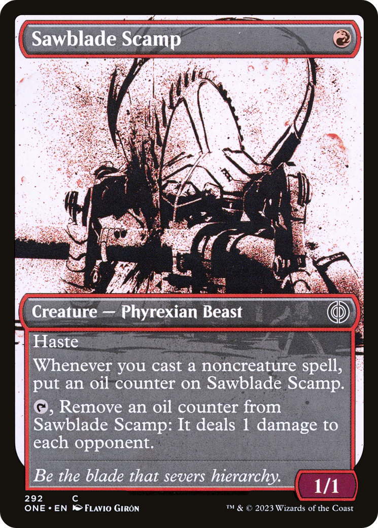 Sawblade Scamp (Showcase Ichor) [Phyrexia: All Will Be One] | Exor Games Summserside